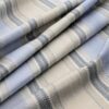 blue striped woven fabric from Warwick