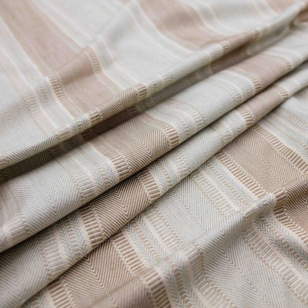neutral striped woven fabric from Warwick