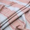 pink striped woven fabric from Warwick