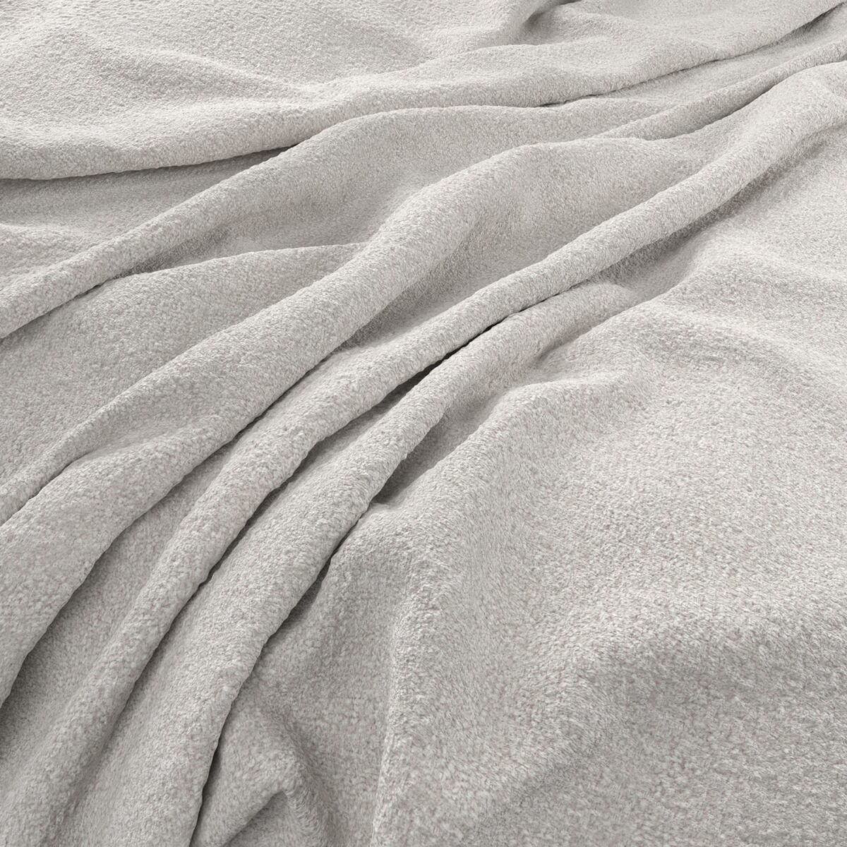 Brecon Fabric - Cloud by white plain woven fabric from Warwick