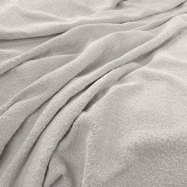 Brecon Fabric - Cloud by white plain woven fabric from Warwick