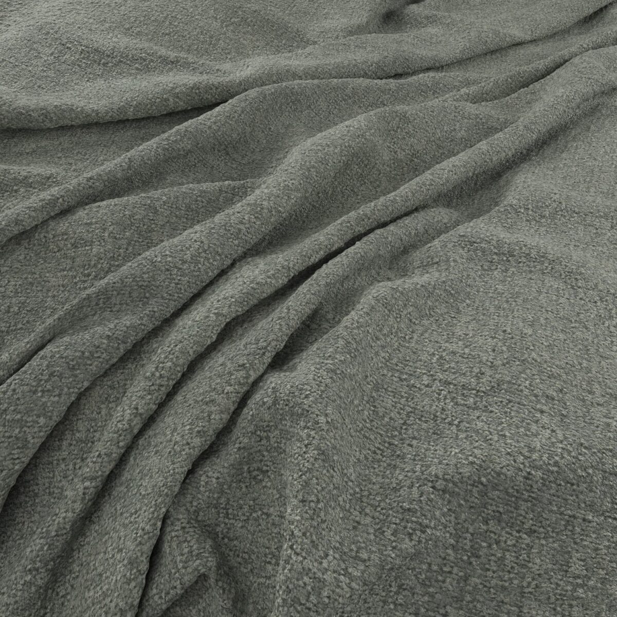 Brecon Fabric - Moss by blue plain woven fabric from Warwick