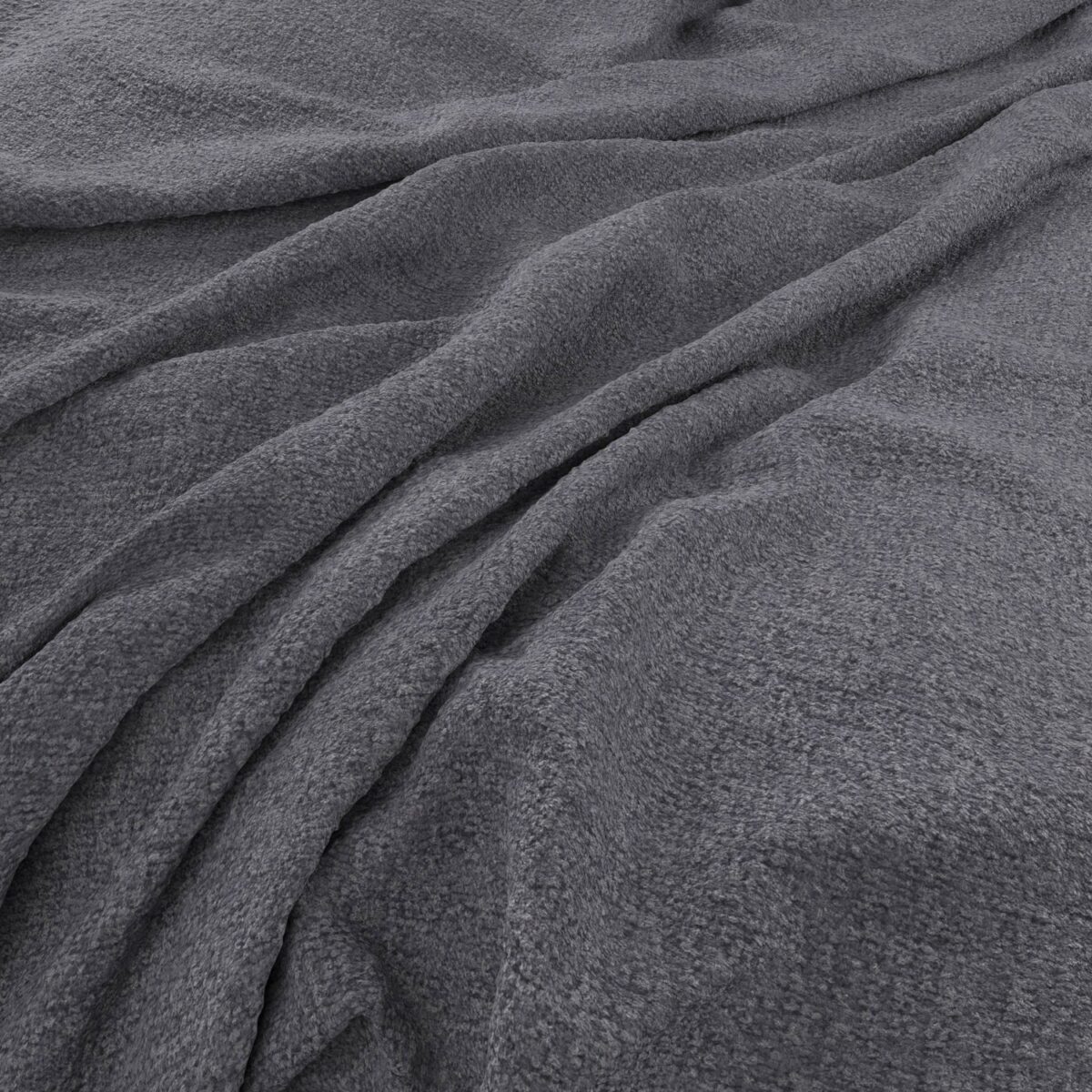 Brecon Fabric - Nordic by blue plain woven fabric from Warwick