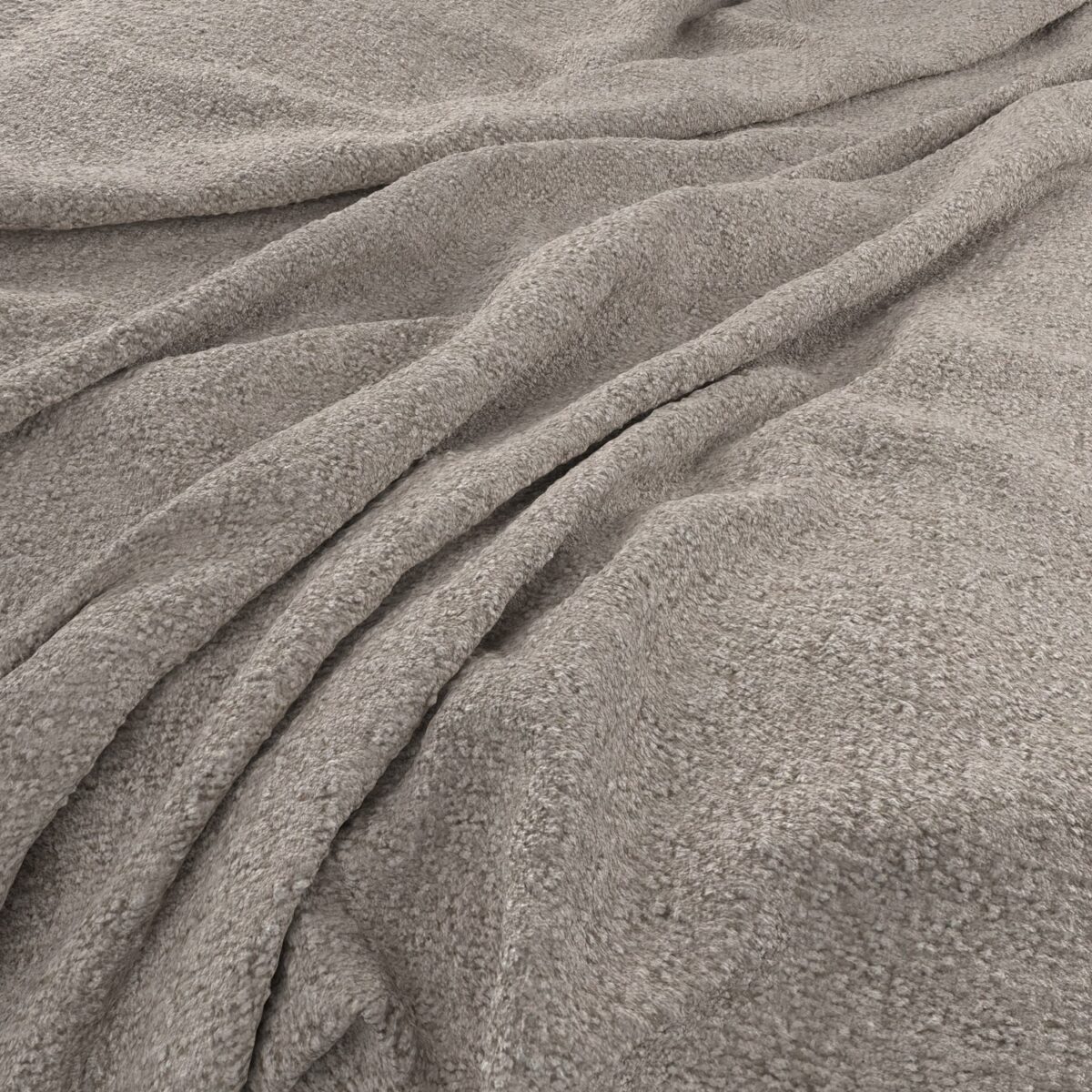 Brecon Fabric - Pebble by black-grey plain woven fabric from Warwick