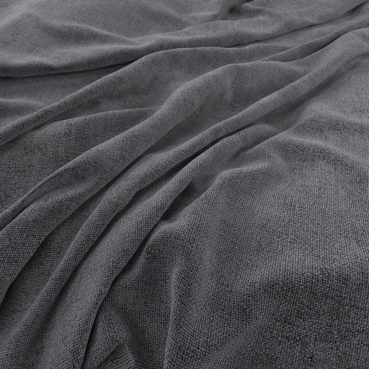 Malmo Eco Fabric - Atlantic by blue plain woven fabric from Warwick