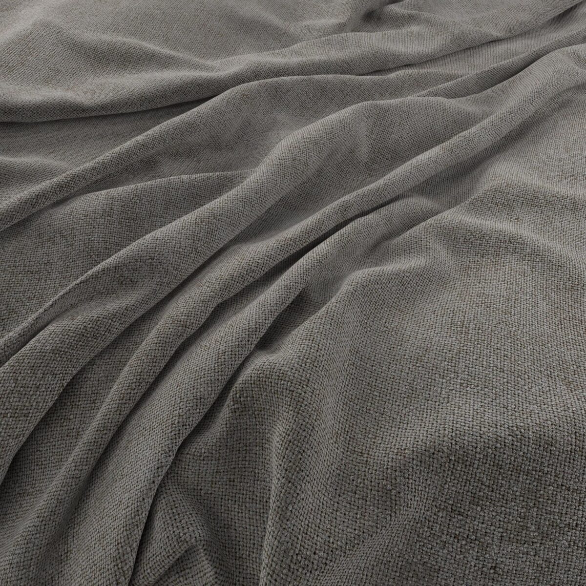 Malmo Eco Fabric - Khaki by black-grey plain woven fabric from Warwick