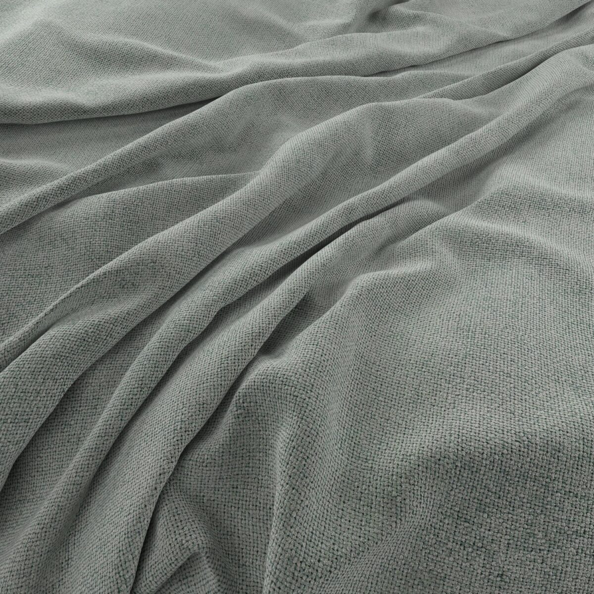 Malmo Eco Fabric - Seafoam by blue plain woven fabric from Warwick
