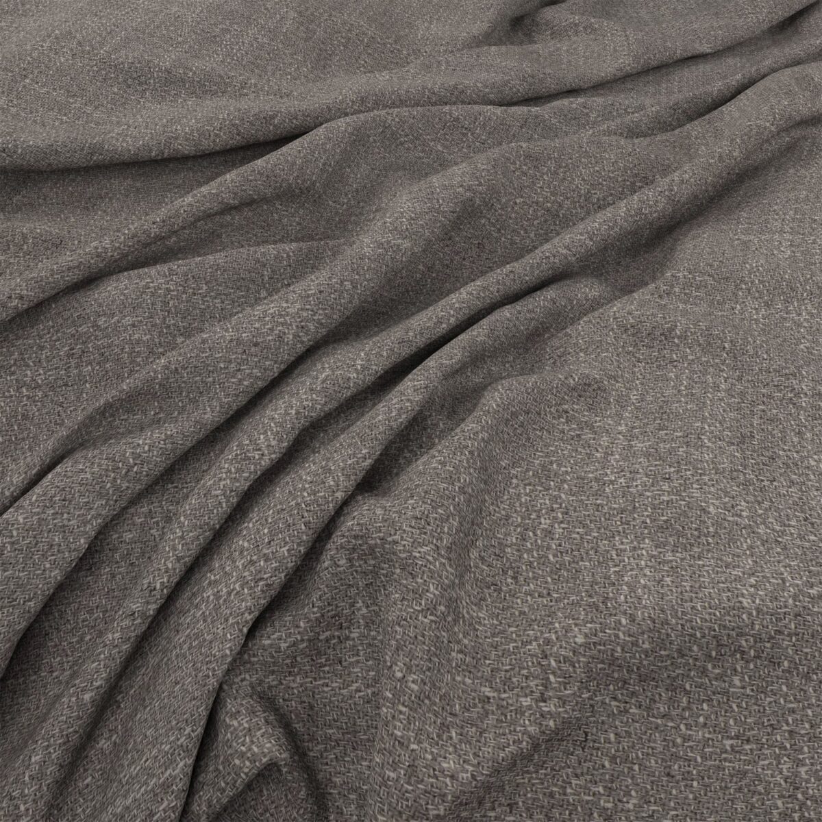 Malvern Fabric - Graphite by black-grey plain woven fabric from Warwick