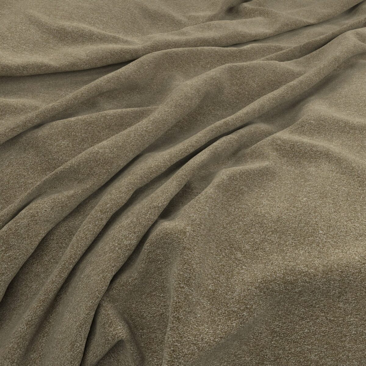 Solna Fabric - Catkin by neutral plain woven fabric from Warwick