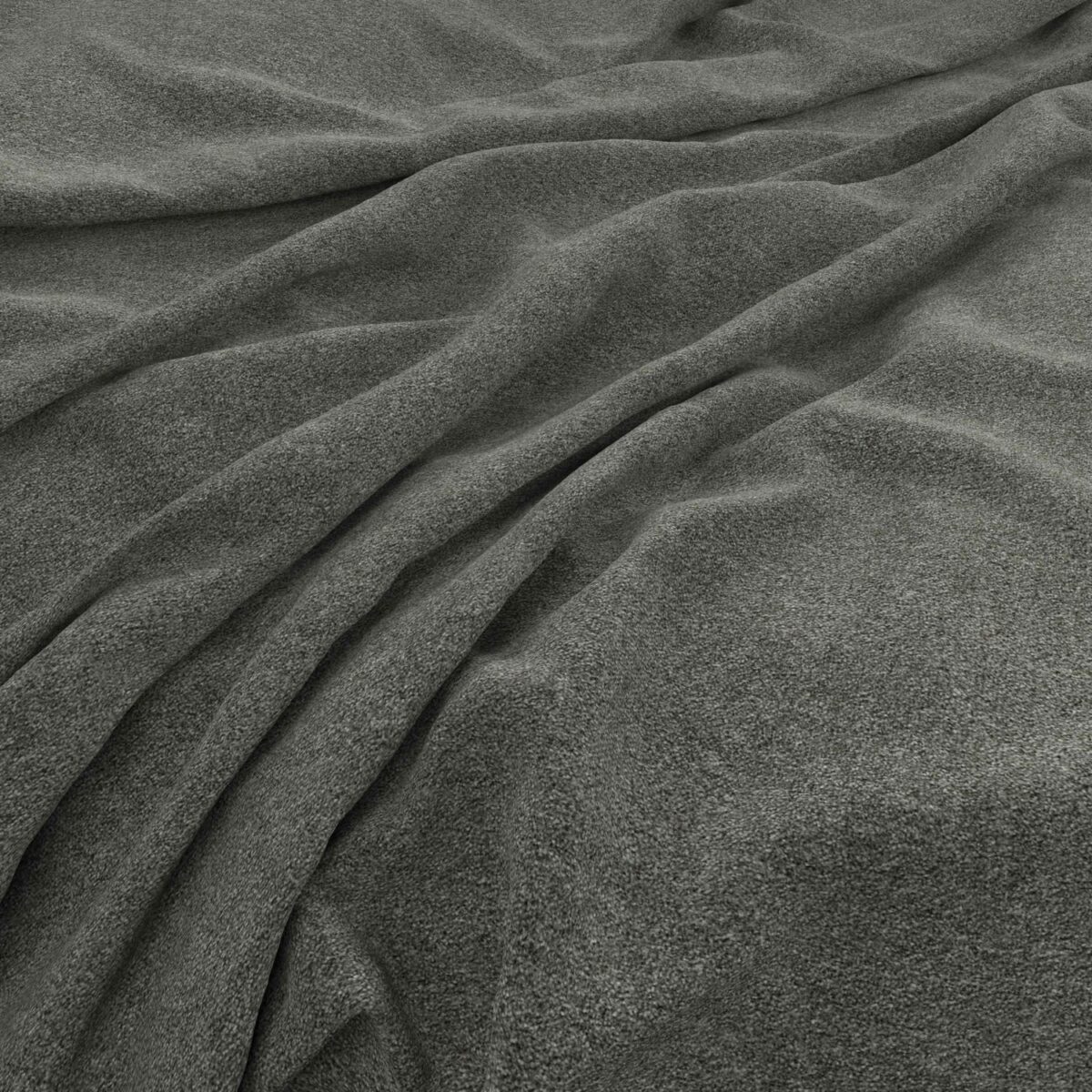 Solna Fabric - Lichen by black-grey plain woven fabric from Warwick
