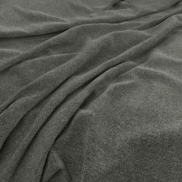 Solna Fabric - Lichen by black-grey plain woven fabric from Warwick