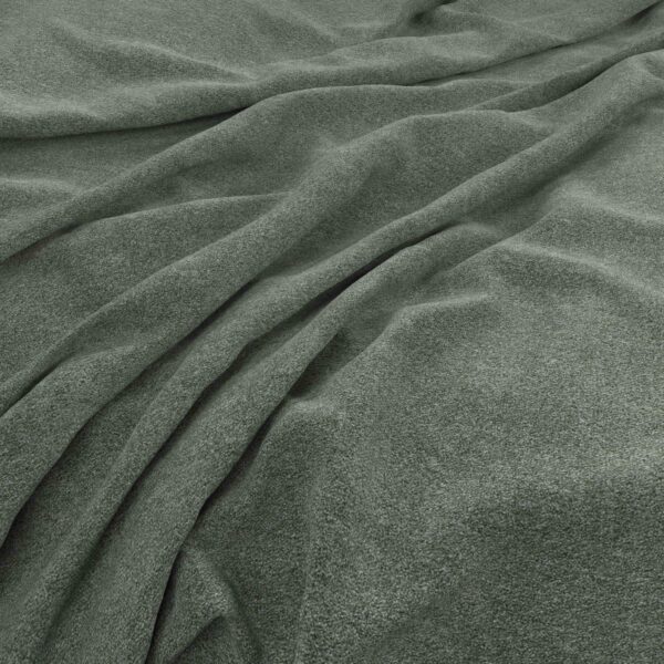 Solna Fabric - Pine by green plain woven fabric from Warwick
