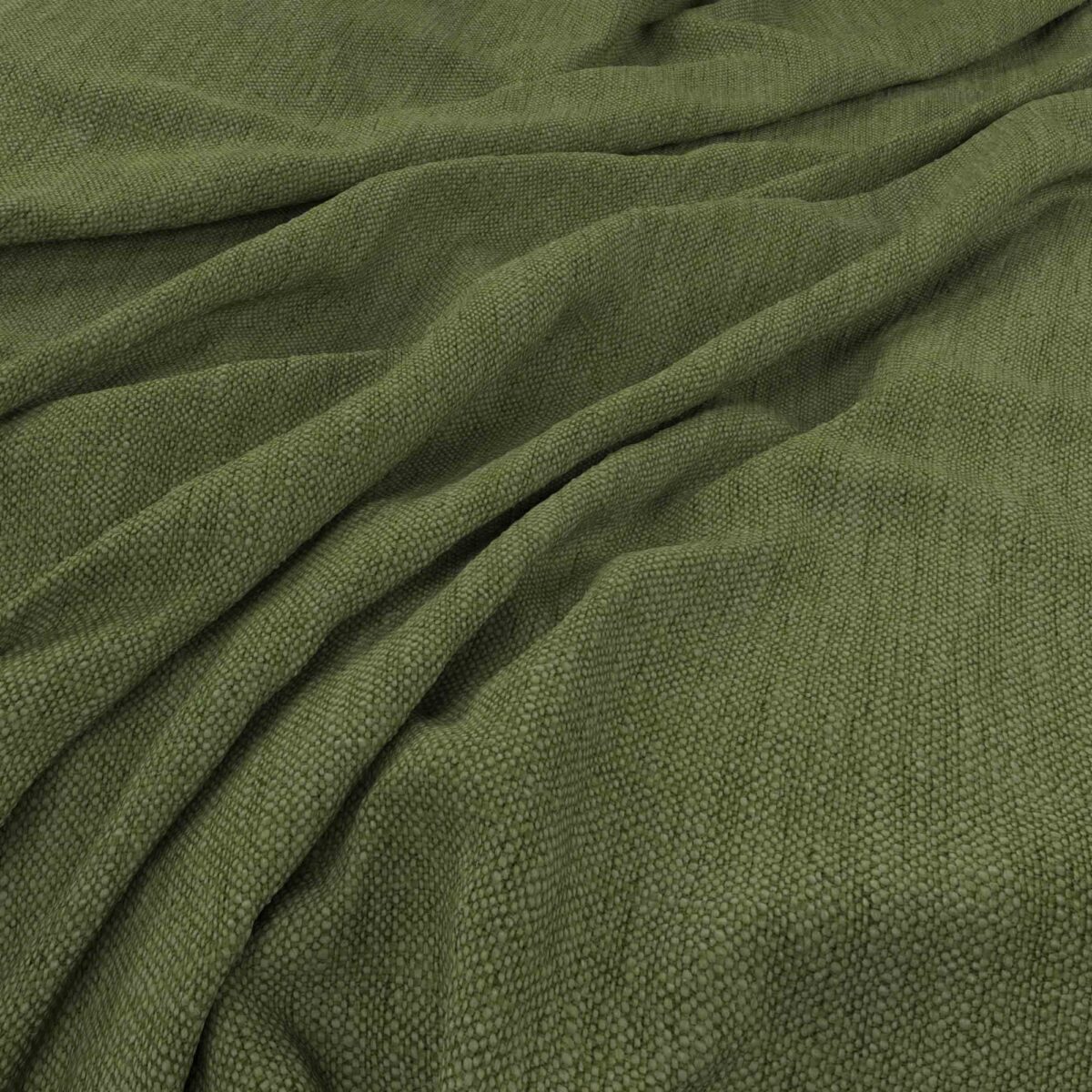 Parker Fabric - Basil by green plain woven fabric from Warwick