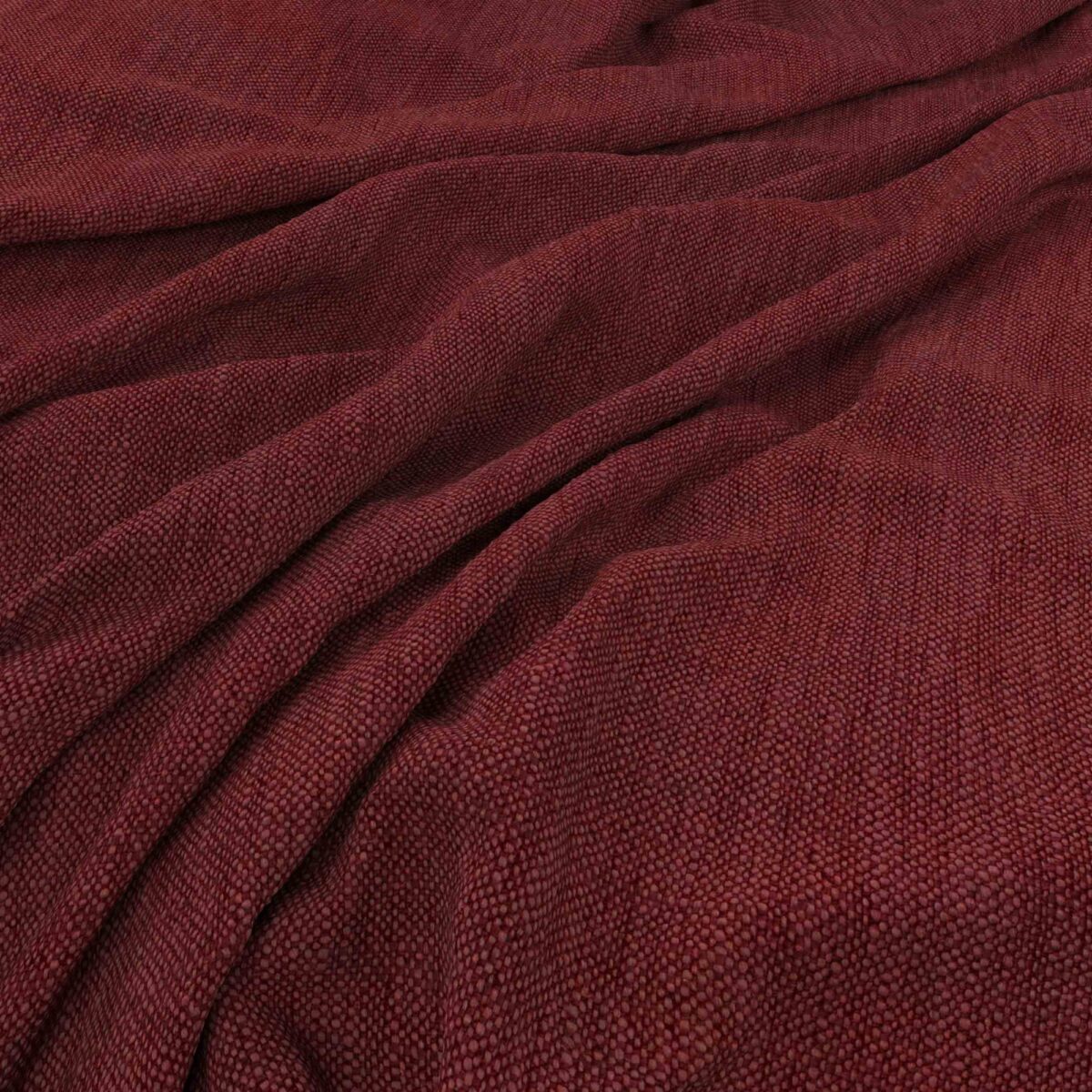 Parker Fabric - Cranberry by red plain woven fabric from Warwick