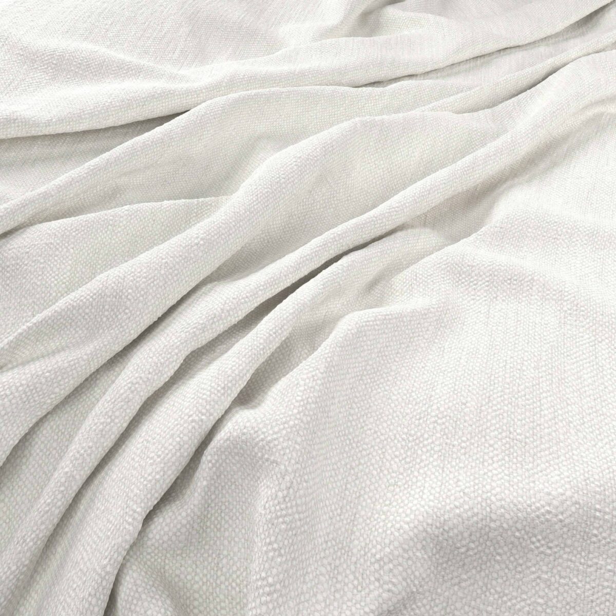 Parker Fabric - Optic by white plain woven fabric from Warwick