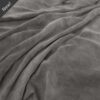 black-grey plain velvet-chenille fabric from Warwick