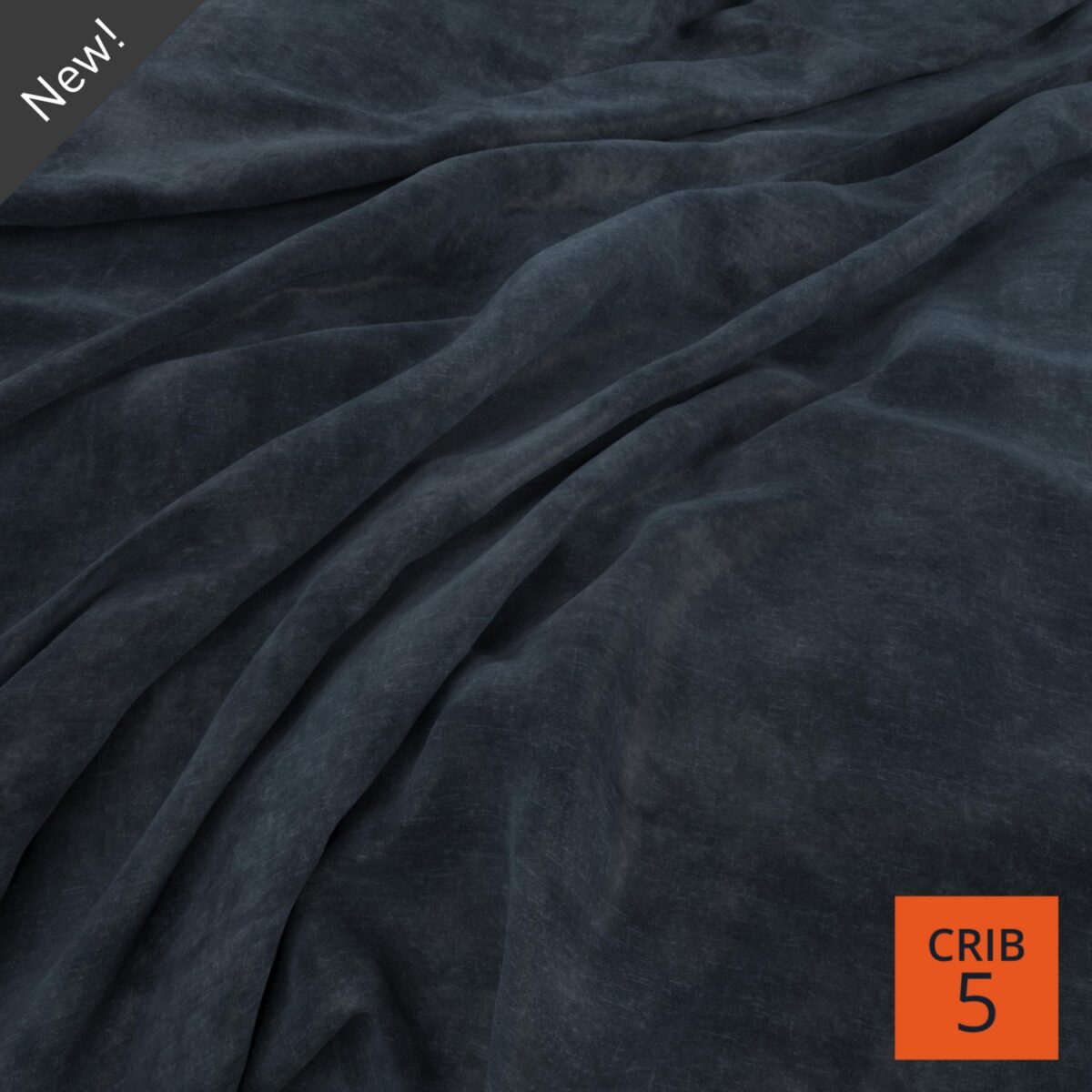 Lovely Fabric - Indigo by blue plain velvet-chenille fabric from Warwick