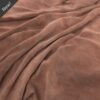 orange plain velvet-chenille fabric from Warwick