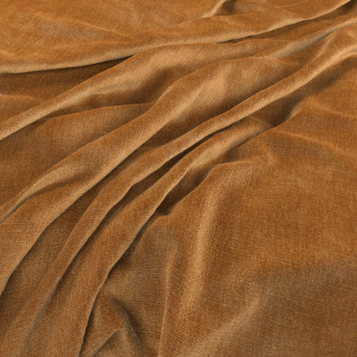 orange plain woven fabric from Warwick