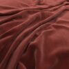 red plain velvet-chenille fabric from Warwick