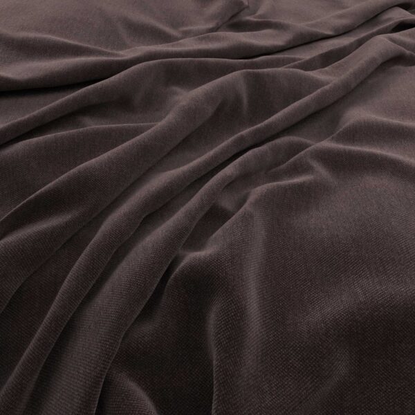 brown plain velvet-chenille fabric from Warwick