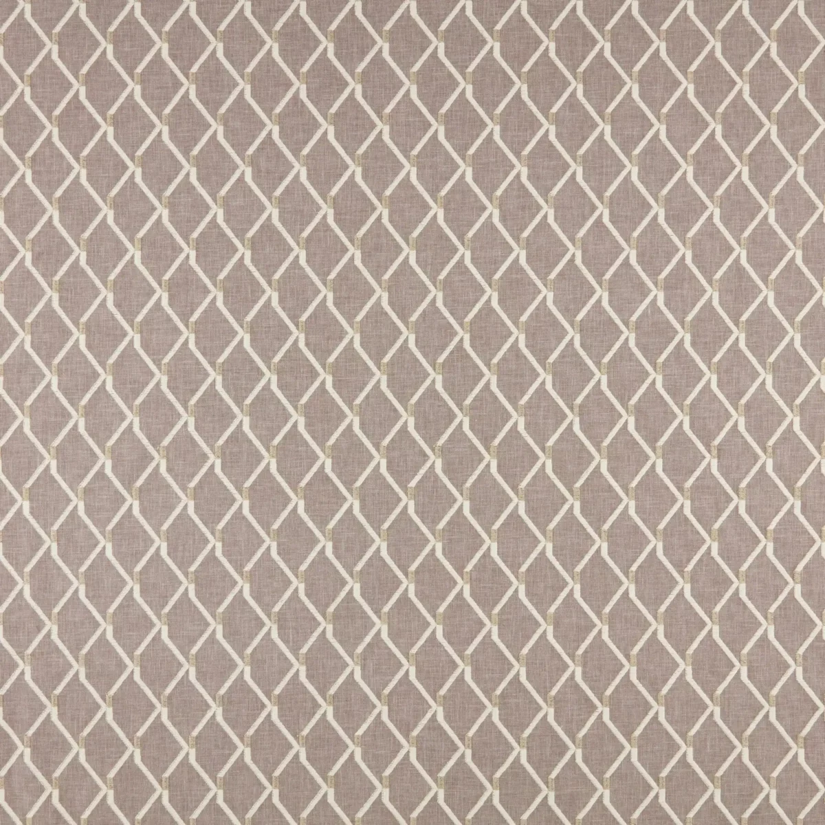 Amira Fabric - Haze by neutral geometric embroideried fabric from Kai