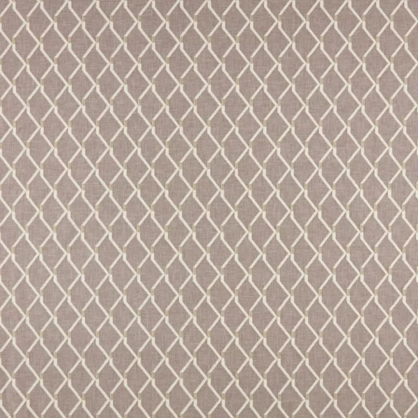Amira Fabric - Haze by neutral geometric embroideried fabric from Kai
