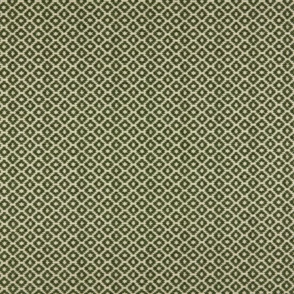 Berber Fabric - Cactus by green geometric woven fabric from Kai
