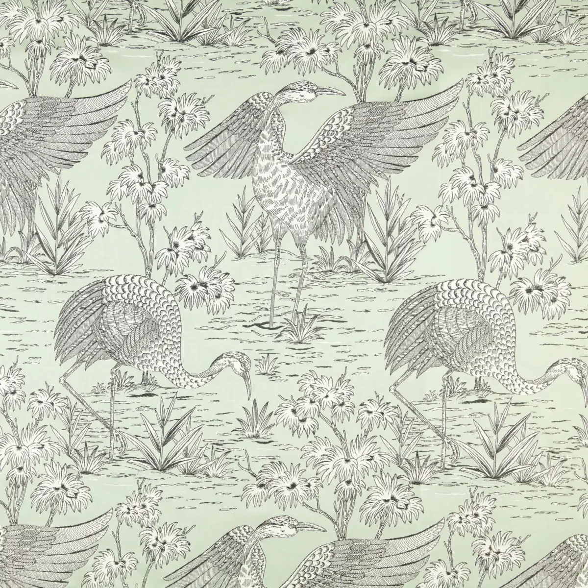 green animal woven fabric from Kai