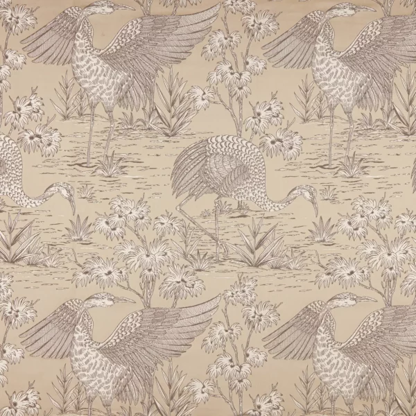 Haven Fabric - Parchment by neutral animal woven fabric from Kai