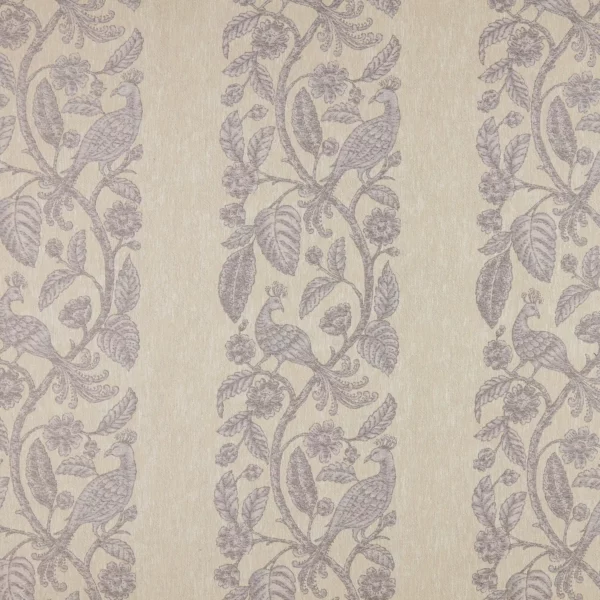 Jacques Fabric - Haze by black-grey botanical woven fabric from Kai