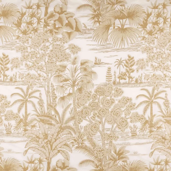 Laurent Fabric - Sand by neutral botanical woven fabric from Kai