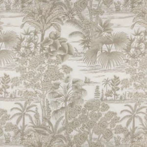 neutral botanical woven fabric from Kai