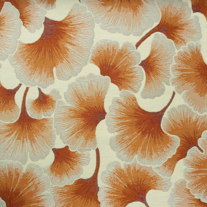 Gingko Fabric - Burnt Orange swatch