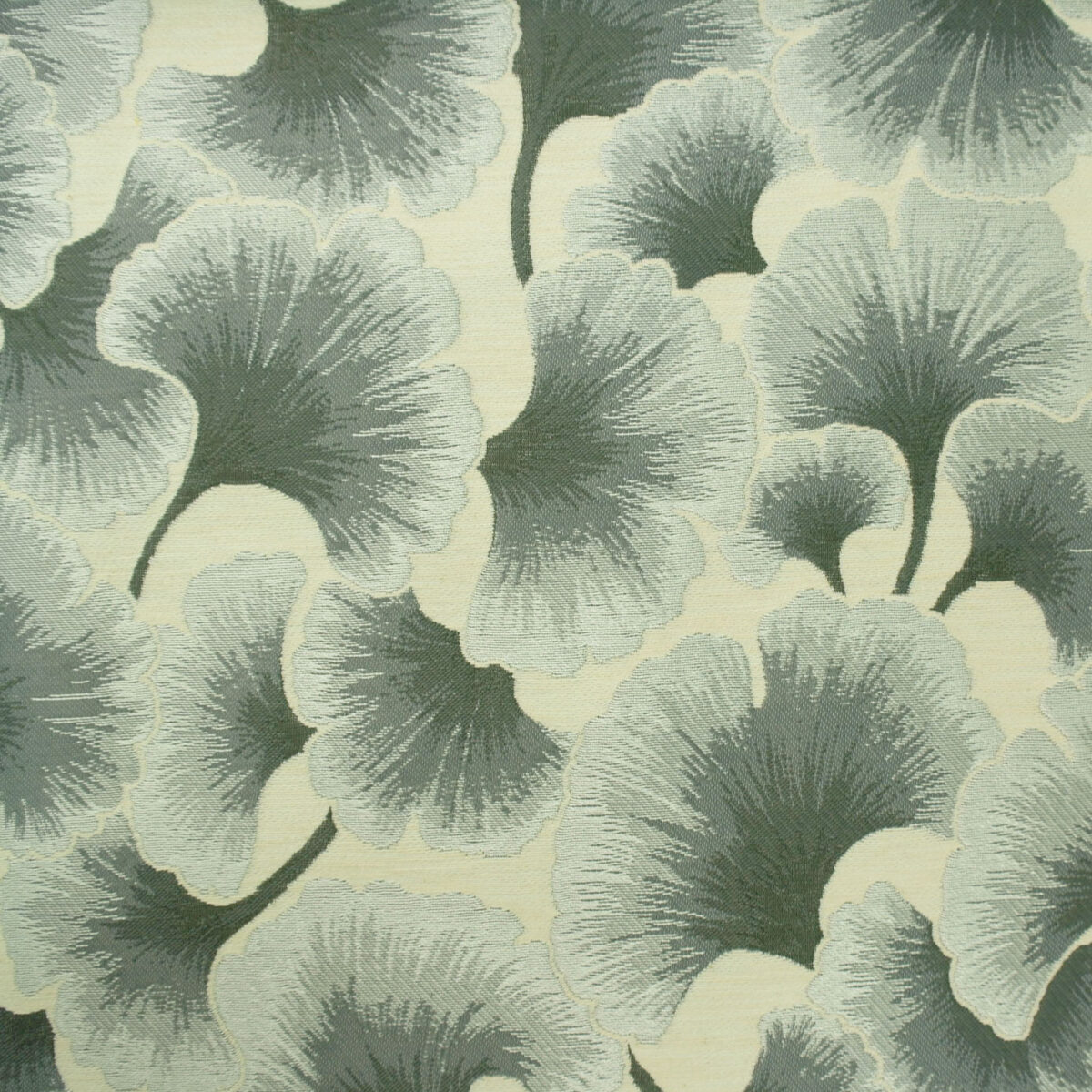 blue botanical woven fabric from Porter & Stone