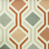 orange geometric woven fabric from Porter & Stone
