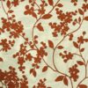orange botanical woven fabric from Porter & Stone