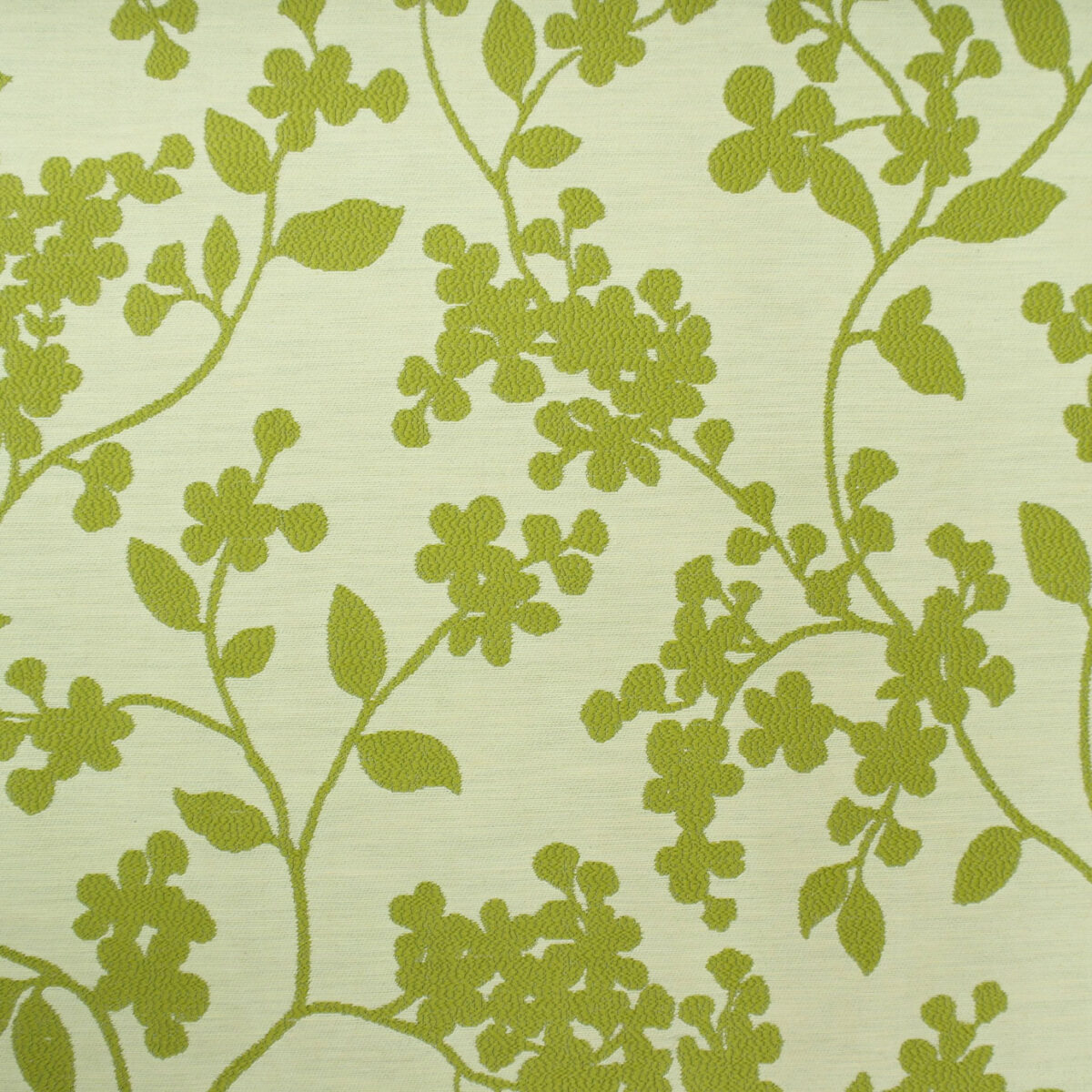 green botanical woven fabric from Porter & Stone