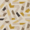 neutral geometric embroideried fabric from Porter & Stone