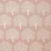 pink botanical velvet-chenille fabric from Porter & Stone
