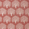 red botanical velvet-chenille fabric from Porter & Stone
