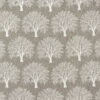 brown botanical velvet-chenille fabric from Porter & Stone