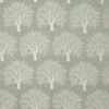 green botanical velvet-chenille fabric from Porter & Stone