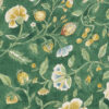 green botanical linen fabric from Porter & Stone