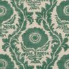 green botanical cotton fabric from Porter & Stone