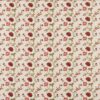 red botanical woven fabric from Porter & Stone