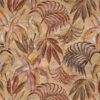 orange botanical cotton fabric from Porter & Stone