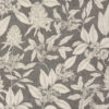 black-grey botanical cotton fabric from Porter & Stone