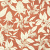 orange botanical cotton fabric from Porter & Stone