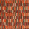 orange geometric woven fabric from Porter & Stone